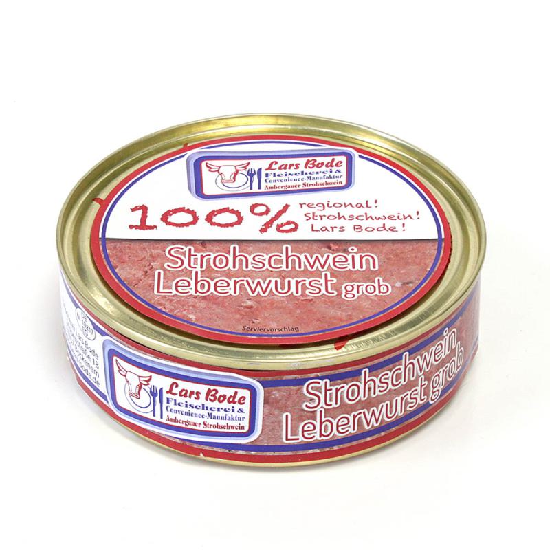 Leberwurst, grob in der 200g Dose